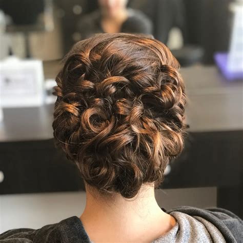Braided Curly Updo (Simple Version)