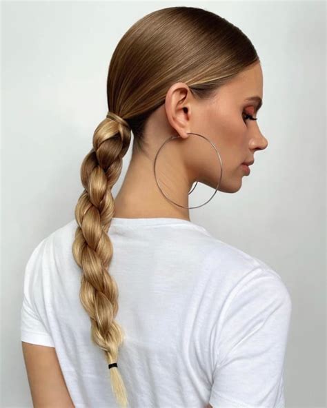 Braided Low Ponytail