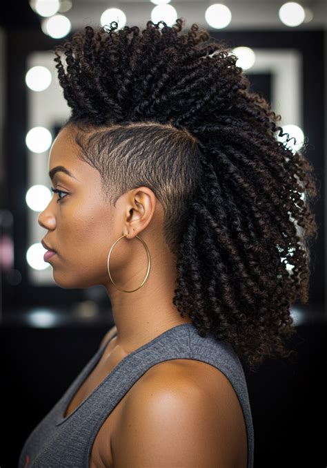 Braided or Twisted Mohawk
