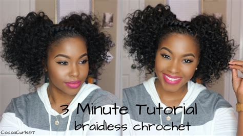 Braidless Crochet Ponytails