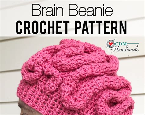 Brain Beanie Crochet Pattern
