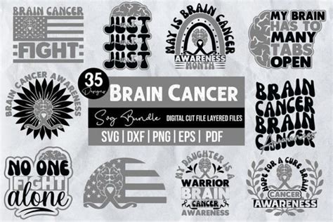 Unleash Your Creative Powers with Stunning Brain Cancer SVG Designs - A Trending Collection for Every Purpose!