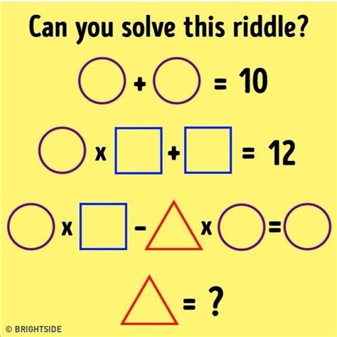 Brain Teaser Math Riddles For Adults