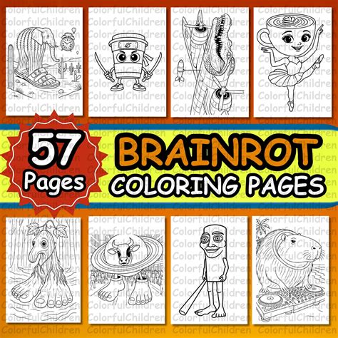 Brainrot Coloring Pages