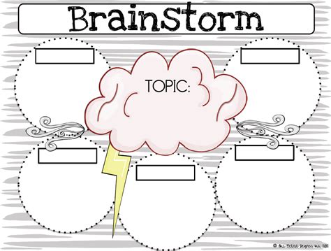 Brainstorm Writing Template