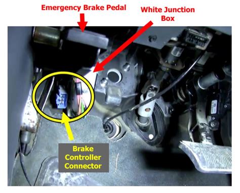 Brake Switch Location to Install a Brake Controller on a 2004
