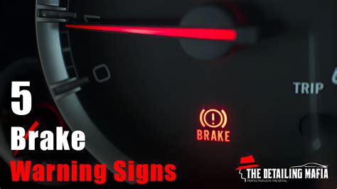 Brake warning signs