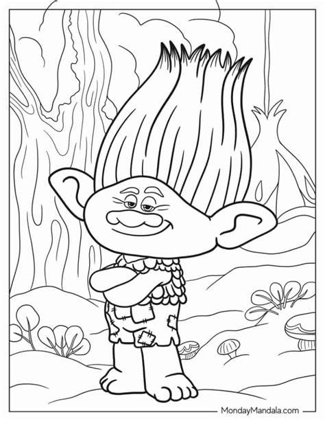 Branch From Trolls Coloring Pages