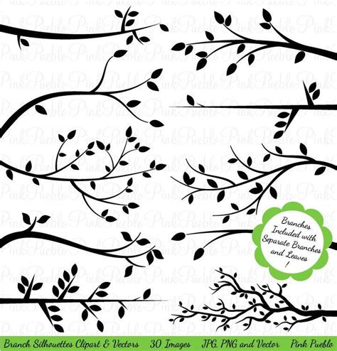 Download Branch Silhouettes Clipart Files