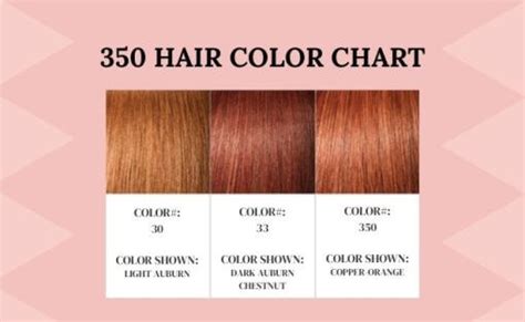 Brand Variations: The 350 Hair Color Chart