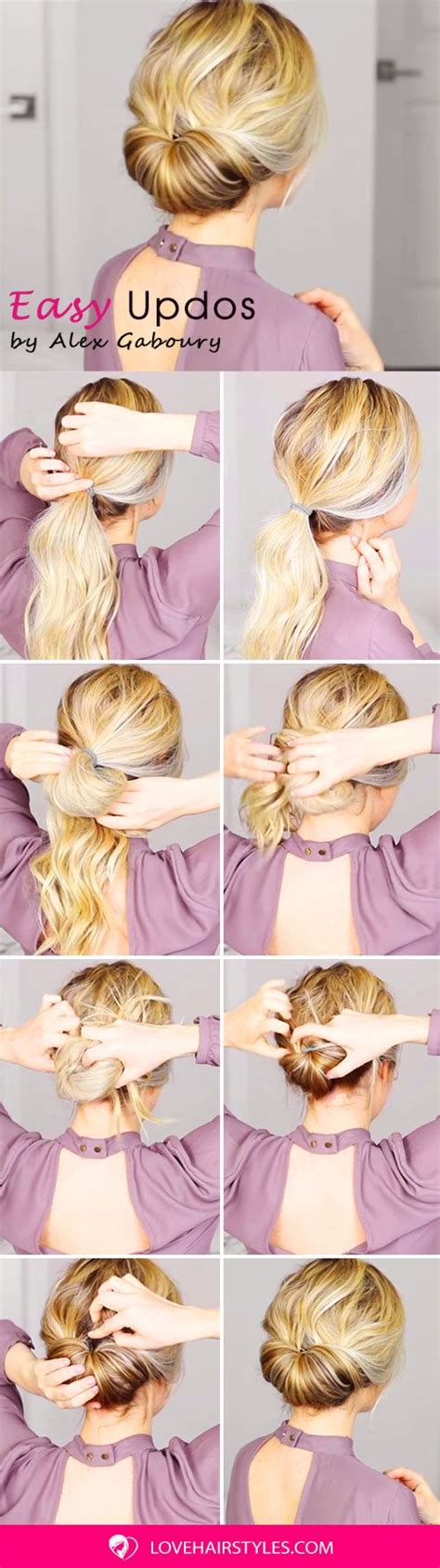 Brave Quick And Easy Hair Updos Step By Step Following Rustic Easy