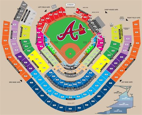 Braves Seating Chart With Seat Numbers