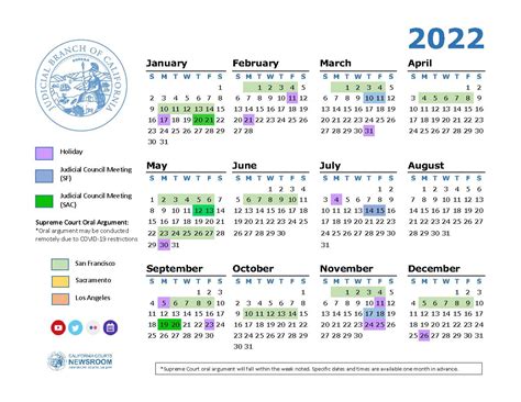 Brawley Court Calendar