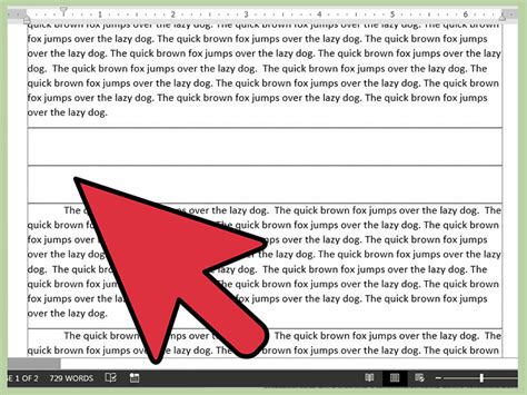 Break a Line in MS Word: