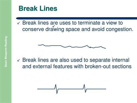 Break lines emphasize information
