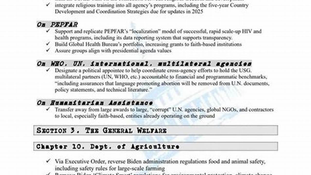 Breakdown Of Project 2025