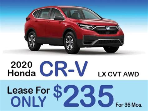 Breaking Down CRV Leasing Offers