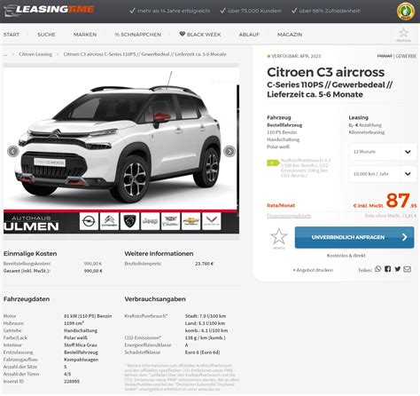 Breaking Down the Citroen C3 Leasing Process