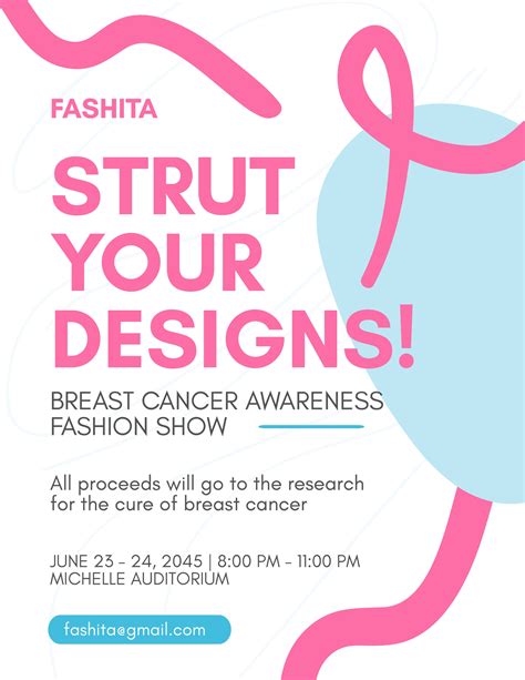 Breast Cancer Flyer Template Free
