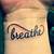 Breathe Tattoo On Wrist