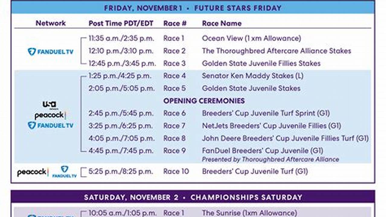Breeders Cup 2024 Program Pdf