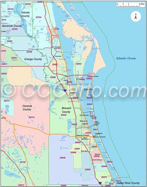 29 Map Of Brevard County Florida Maps Database Source