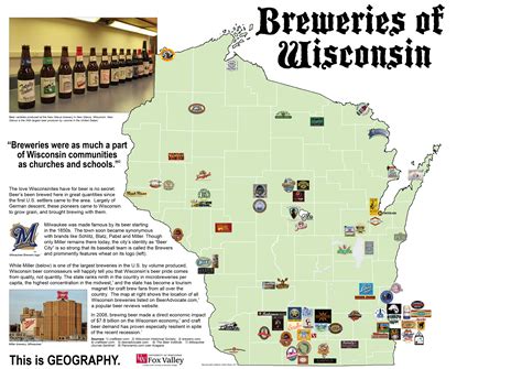 Breweries In Wisconsin Map