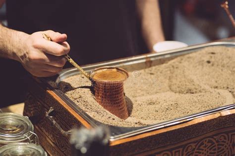 Brewing Turkish Coffee on Sand