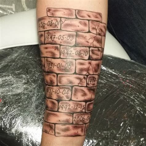Brick Wall Tattoo