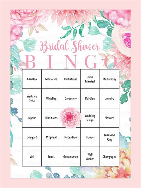 Bridal Bingo Free Printables