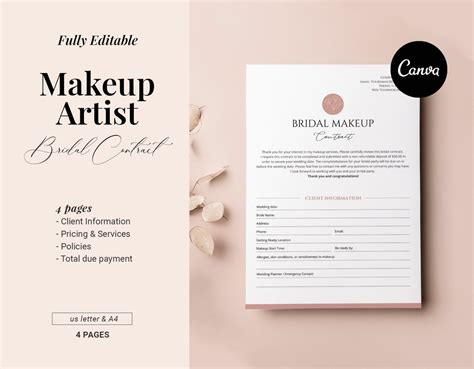 Bridal Makeup Quotation Template