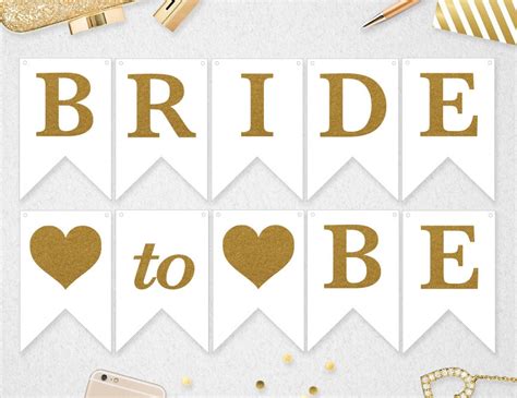Bride To Be Banner Template