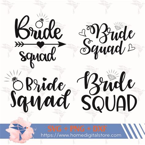 Download Bride Squad Wedding DXF Files