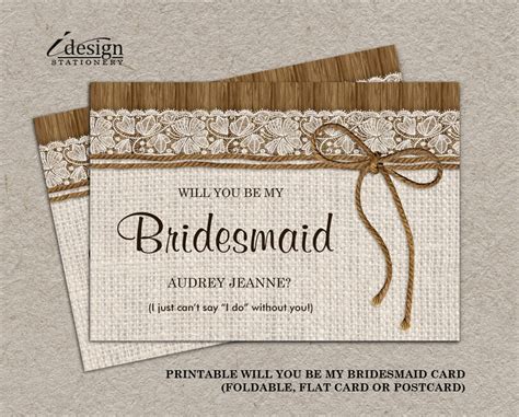 Bridesmaid Invitation Templates