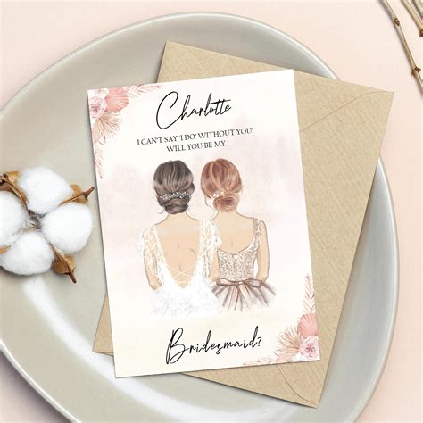 Bridesmaid Card Template