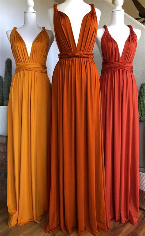 Bridesmaid Dresses Rust Orange