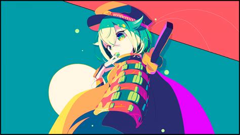 Bright and Colorful Anime Aesthetic Wallpaper