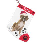 Brindle Boxer Christmas Stocking