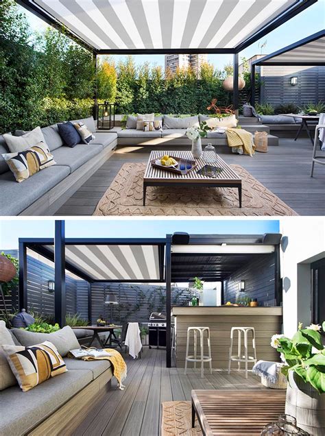 Rooftop Deck With Outdoor TV Denver Roof Decks, Pergolas, and