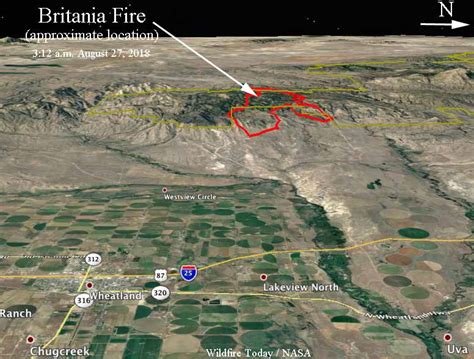 Britania Mountain Fire burns USFS and private land west of Wheatland