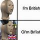 British Meme Template