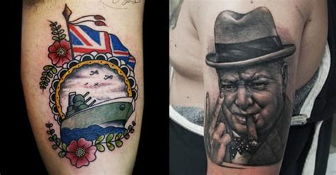 Lion & England England tattoo, Mens shoulder tattoo