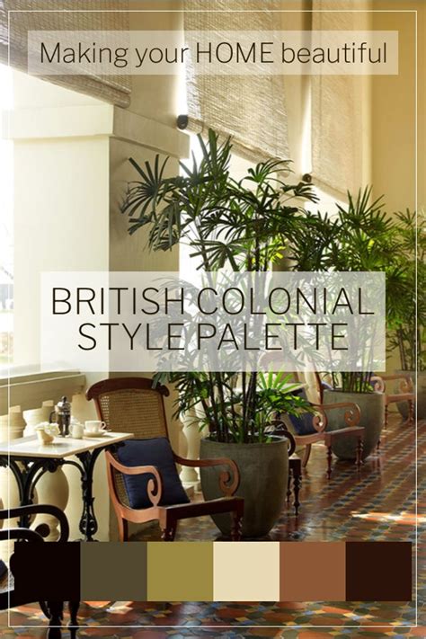 British Colonial color palette