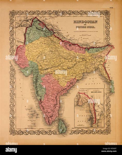 'BRITISH INDIA' by John Tallis / J. Rapkin / A. H. Wray / G. Greenbach