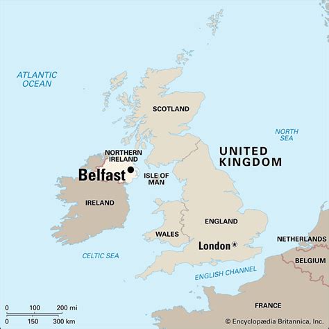 Political Location Map of Belfast