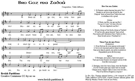 Bro Gozh Ma Zadou Traduction