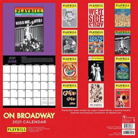 Broadway Calendar 2024