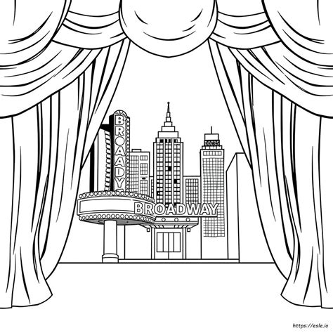 Broadway Coloring Pages