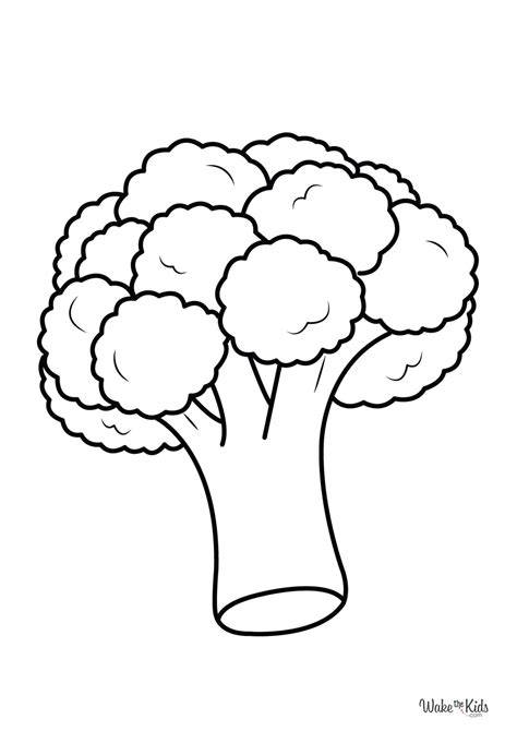 Broccoli Coloring Page