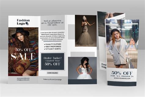 Fashion Store Trifold Brochure Template Visme
